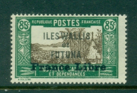 Wallis & Futuna 1941-43 Pictorials Opt France Libre 85c