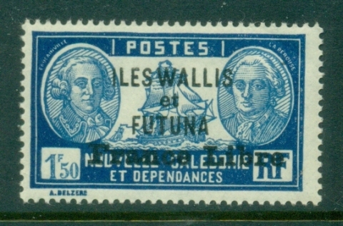 Wallis-Futuna-1941-43 Pictorials Opt France Libre 1.50f