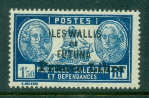 Wallis & Futuna 1941-43 Pictorials Opt France Libre 1.50f
