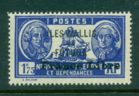 Wallis-Futuna-1941-43 Pictorials Opt France Libre 1.75f