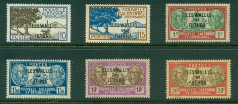 Wallis & Futuna 1944 Pictorials redrawn without RF
