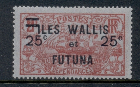 Wallis & Futuna 1924-27 Pictorial Surch 25c on 2f