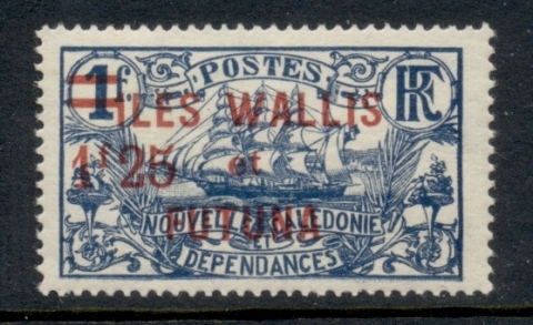 Wallis & Futuna 1924-27 Pictorial Surch 1.25f on 1f