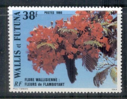 Wallis-Futuna-1986-Flowers-MUH