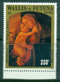 Wallis-Futuna-1986-Xmas-Virgin-Child-MUH