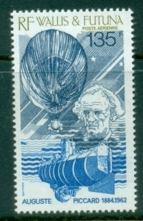 Wallis-Futuna-1987-Picard-Bathyscape-and-Baloon-MUH