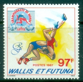 Wallis-Futuna-1987-World-Wrestling-Championships-MUH