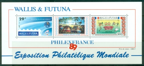 Wallis-Futuna-1989-Philexfrance-Human-Rights-MS-MUH