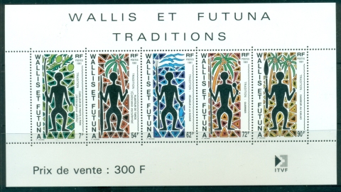 Wallis-Futuna-1991-Island-Traditions-MS-MUH