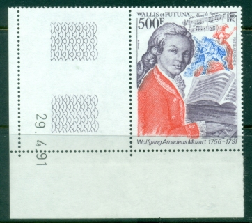 Wallis-Futuna-1991-Mozart-Death-Bicentenary-MUH