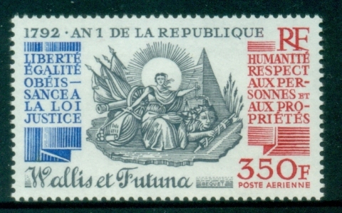 Wallis-Futuna-1992-First-French-Republic-Bicentenary-MUH