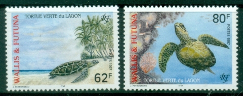 Wallis-Futuna-1997-Green-Lagoon-Turtles-MUH