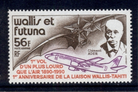 Wallis-Futuna-1990 Wallis-Tahiti Airmail