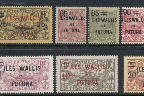 Wallis-Futuna-1924-27 Opts. On New Caledonia Surch. Ships & views