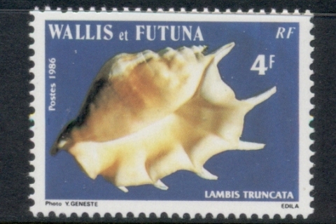 Wallis-Futuna-1986 Seahsells 4f