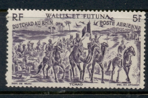 Wallis-Futuna-1946 Chad to Rhine 5f
