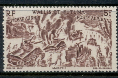 Wallis-Futuna-1946 Chad to Rhine 15f