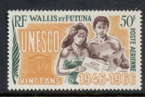 Wallis-Futuna-1966 UNESCO 20th Anniversary