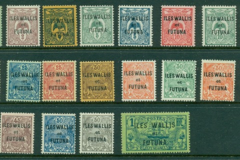 Wallis-Futuna-1920-28 Pictorials, Opts on New Caledonia Asst