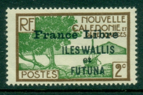 Wallis-Futuna-1941-43 Pictorials Opt France Libre 2c