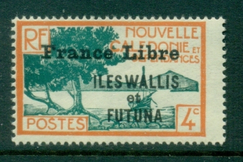 Wallis-Futuna-1941-43 Pictorials Opt France Libre 4c