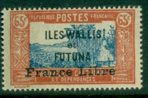 Wallis-Futuna-1941-43 Pictorials Opt France Libre 65c