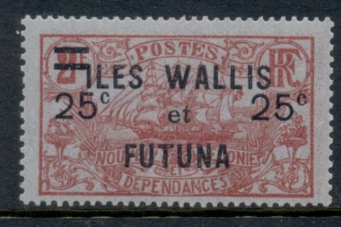 Wallis-Futuna-1924-27 Pictorial Surch 25c on 2f