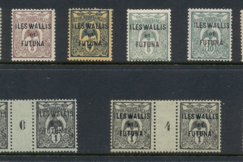 Wallis-Futuna-1920-28 Kagu Asst