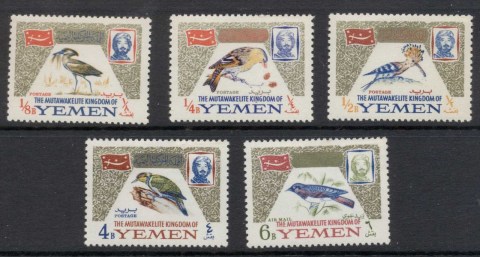 Yemen-Kingdom-1965-Mi148A-152A-Birds-MLH