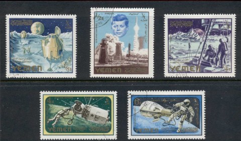 Yemen-Kingdom-1965-Mi191A-195A-Space-Research_1