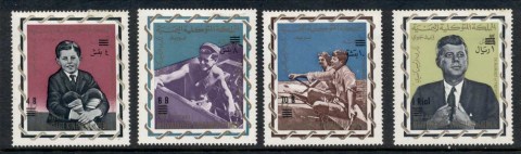 Yemen-Kingdom-1966-Mi207A-210A-JFK-Kennedy-Opt-New-Values-MLH