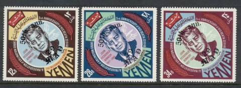 Yemen-Kingdom-1967-Mi275A-277A-50th-Birthday-of-JFK-Kennedy-Opt-MUH