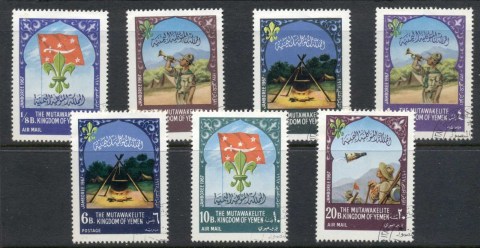 Yemen-Kingdom-1967-Mi365-371-World-Scout-Jamboree