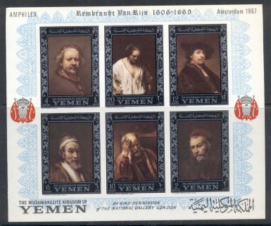 Yemen-Kingdom-1967-MiMS37B-Rembrandt-Paintings