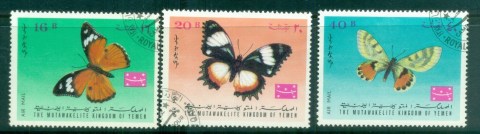 Yemen-Kingdom-1968-Butterflies