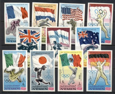 Yemen-Kingdom-1968-Mi517B-527B-Summer-Olympics