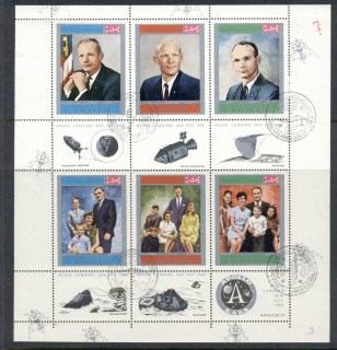 Yemen-Kingdom-1969-MiA809A-F809A-Astronauts-their-Families-sheetlet-CTO