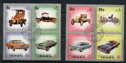 Yemen-Kingdom-1970-Mi1180-1183-Automobiles-CTO