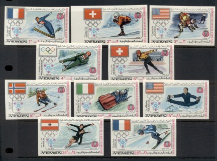 Yemen-Kingdom-1968-Mi529B-538B-Winter-Olympics