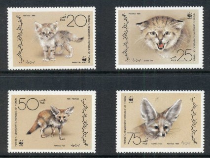 Yemen-PDR-1989 WWF fennec Fox