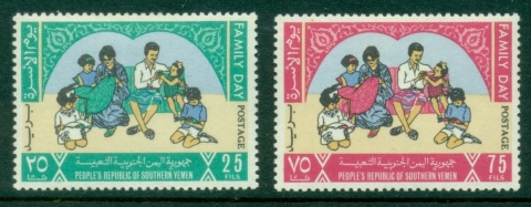 Yemen-PDR-1969-Mi51-52-Family-Day-MLH