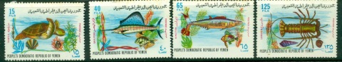 Yemen-PDR-1972-Mi130-133-Marine-Life