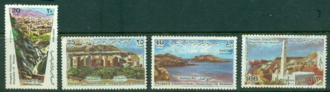 Yemen-PDR-1973-Mi151-154-Landscapes-MLH