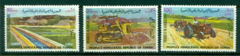 Yemen-PDR-1974-Mi167-169-Agricultural-Progress-MLH