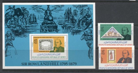 Yemen-PDR-1979-Sir-Rowland-Hill-Death-Centenary-MS-MUH