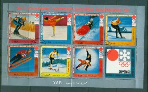 Yemen-YAR-1970-Sapporo-Winter-Olympics-Sheetlet