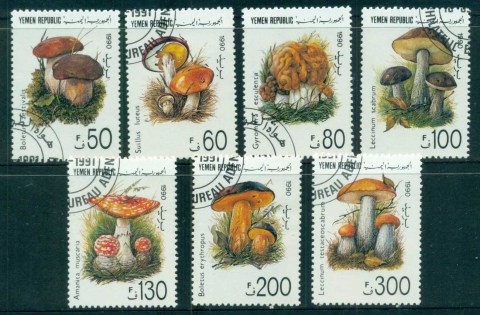 Yemen-YAR-1991-Mushrooms