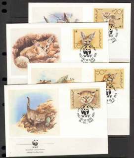 Yemen-YAR-1983 WWF Desert Carnivores FDCs