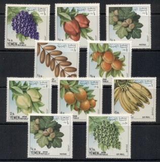 Yemen-1967-Mi551-560-Fruit-MLH