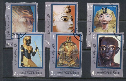 Yemen-1970-MI1040-1045-Tutankhamen-his-era